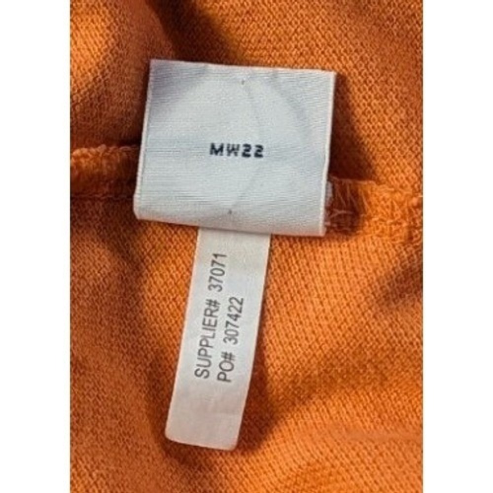 Polo Ralph Lauren Mens LT Tall Long Sleeve Polo Shirt Orange Green Pony Logo - Picture 12 of 12